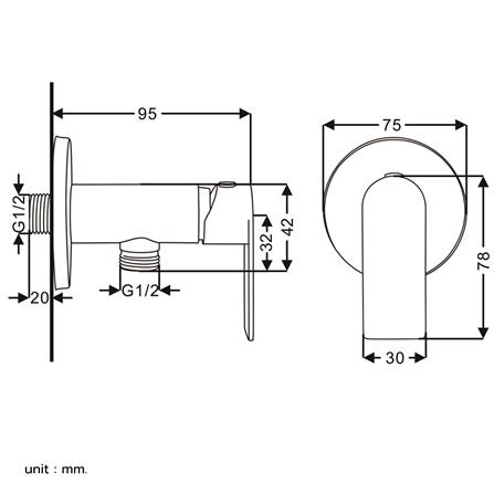 วาล์วฝักบัว 1 ทาง RASLAND 5577-VALVE_4