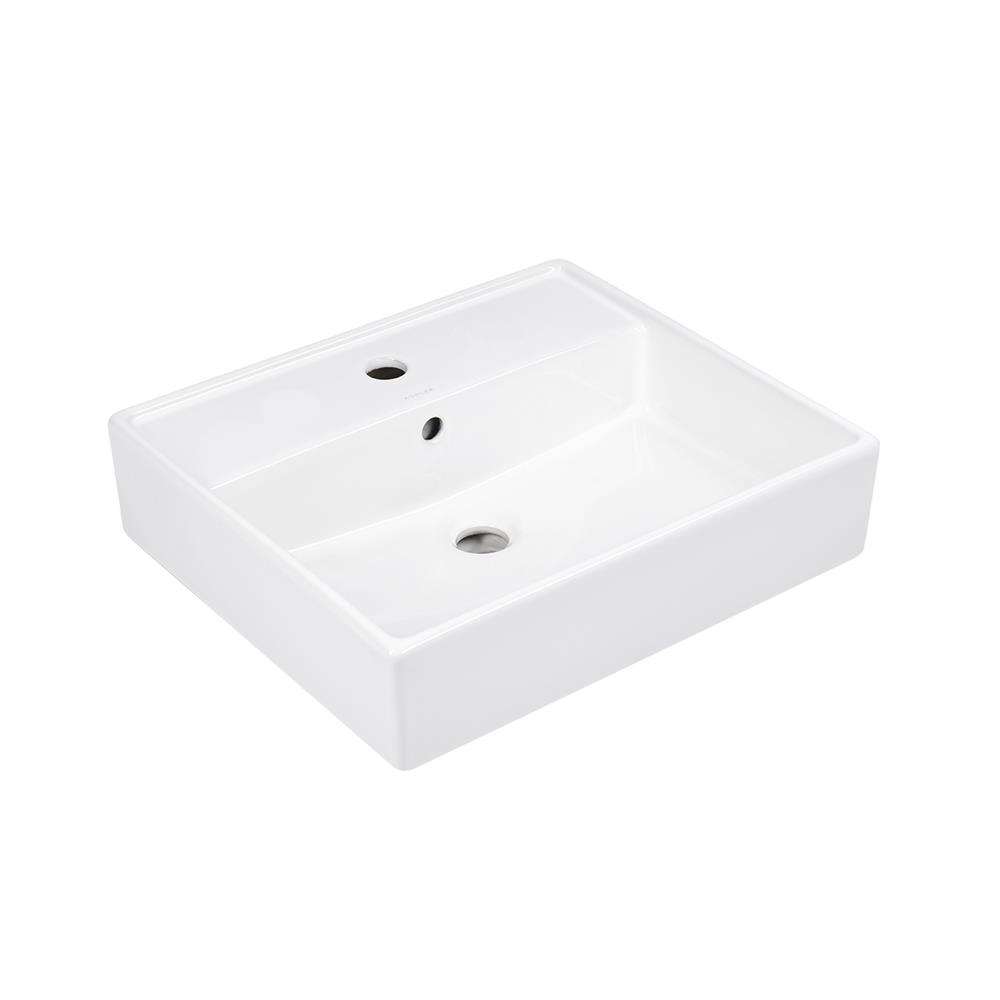 อ่างล้างหน้าวางบนเคาน์เตอร์ KOHLER K-26409X-1-0 สีขาว