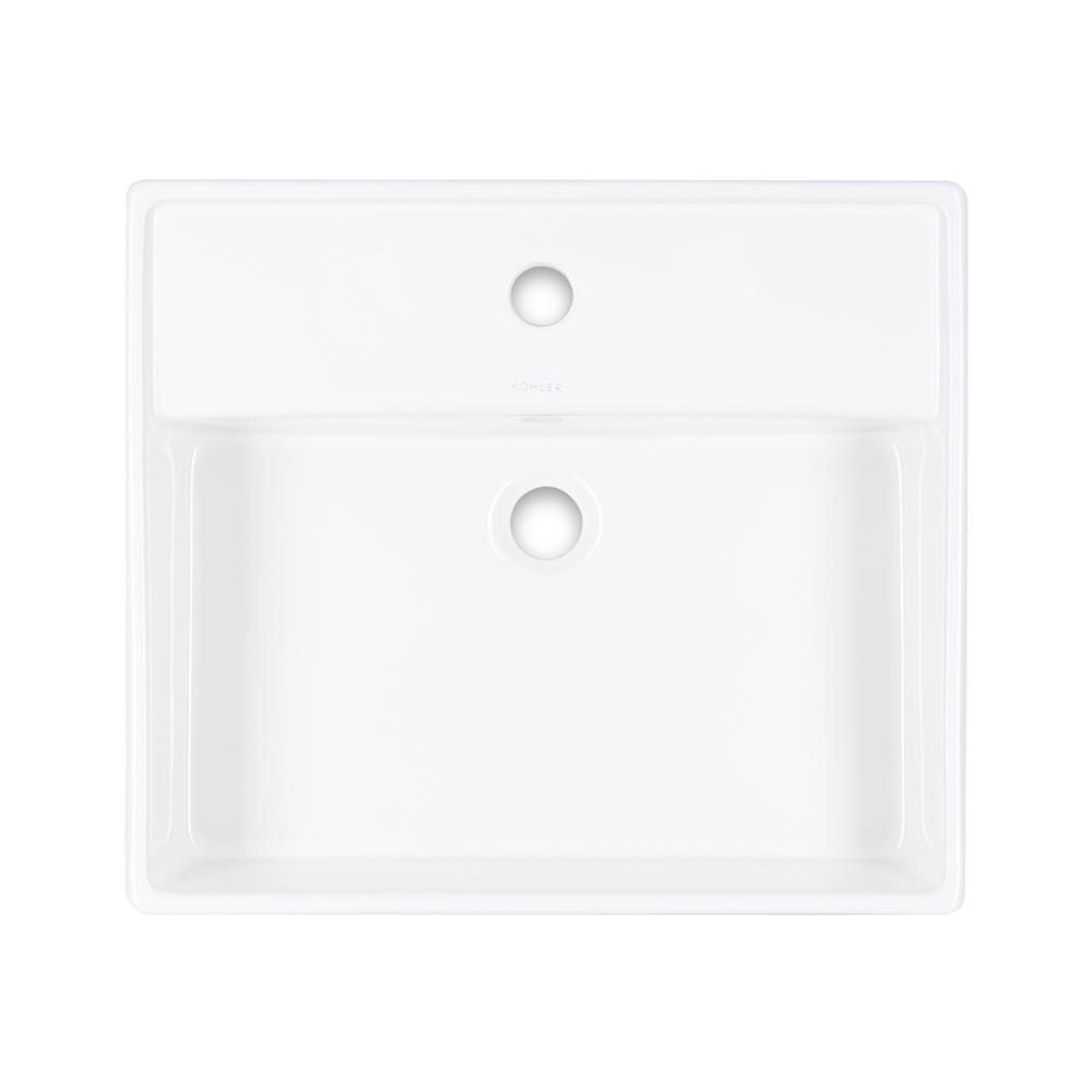 อ่างล้างหน้าวางบนเคาน์เตอร์ KOHLER K-26409X-1-0 สีขาว