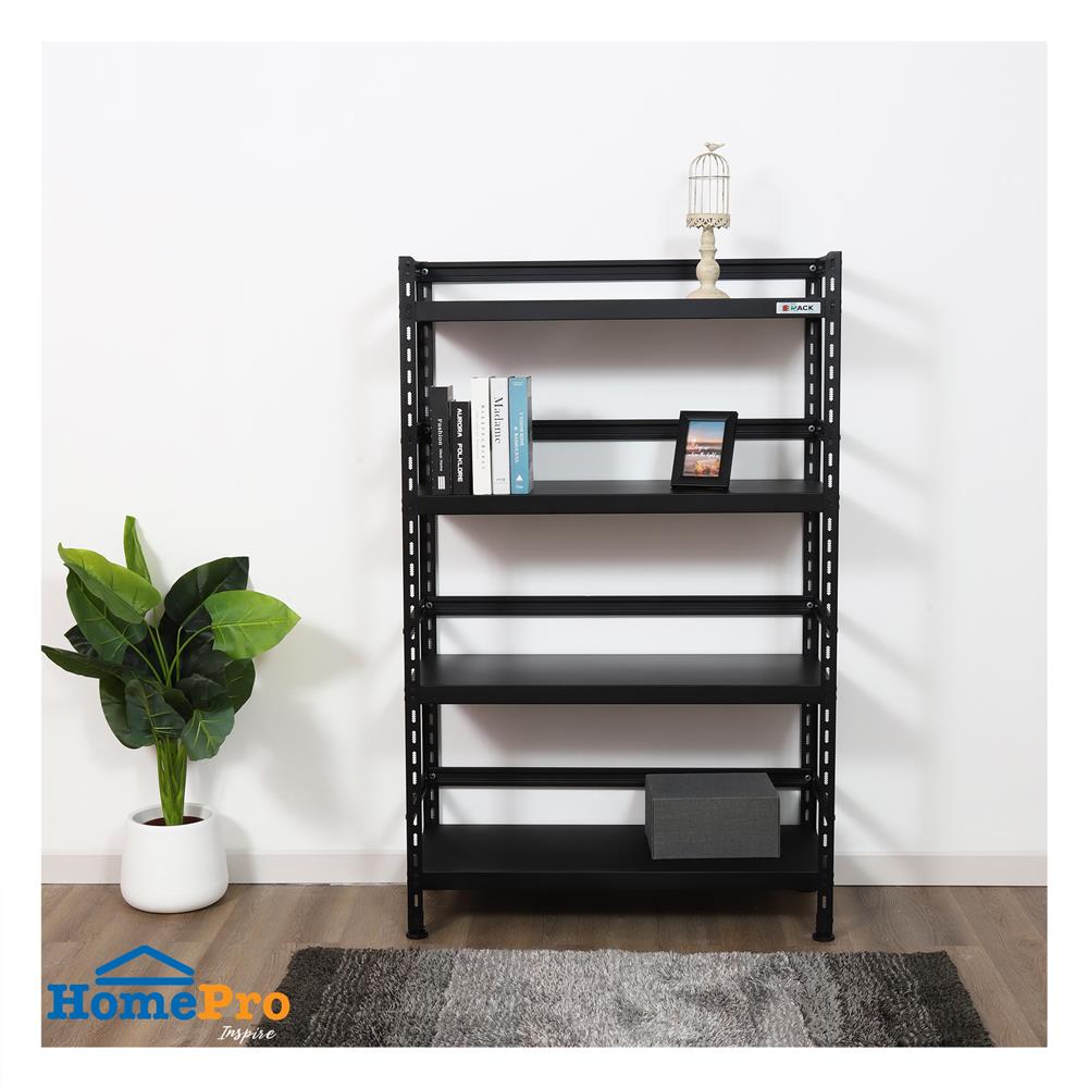 ชั้นวางของ 4 ชั้น FURDINI HOMER TYPE B 100 ซม. สีดำ