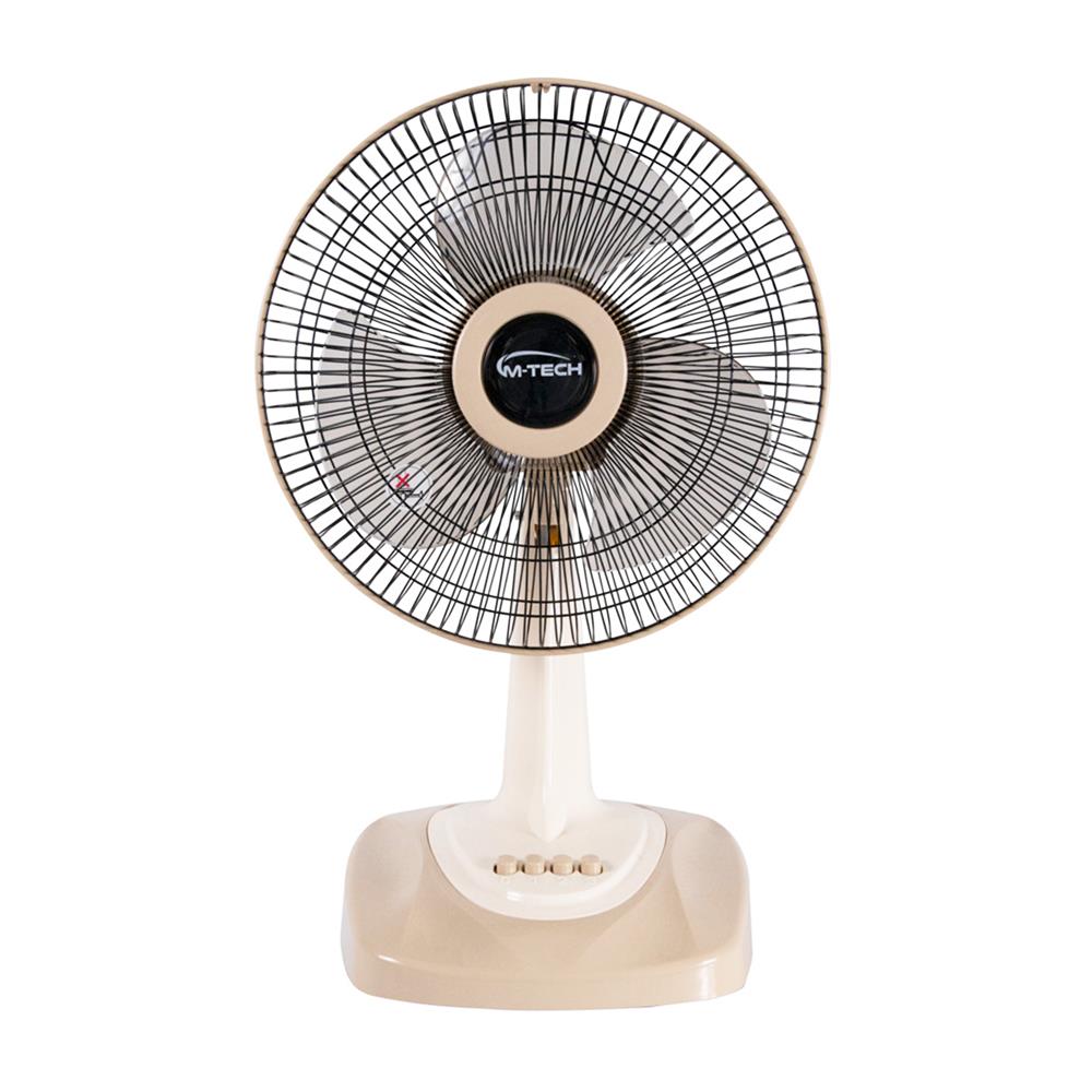 พัดลมตั้งโต๊ะ 12 นิ้ว M-TECH CF-5122 สีครีม