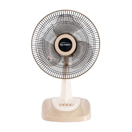 พัดลมตั้งโต๊ะ 12 นิ้ว M-TECH CF-5122 สีครีม