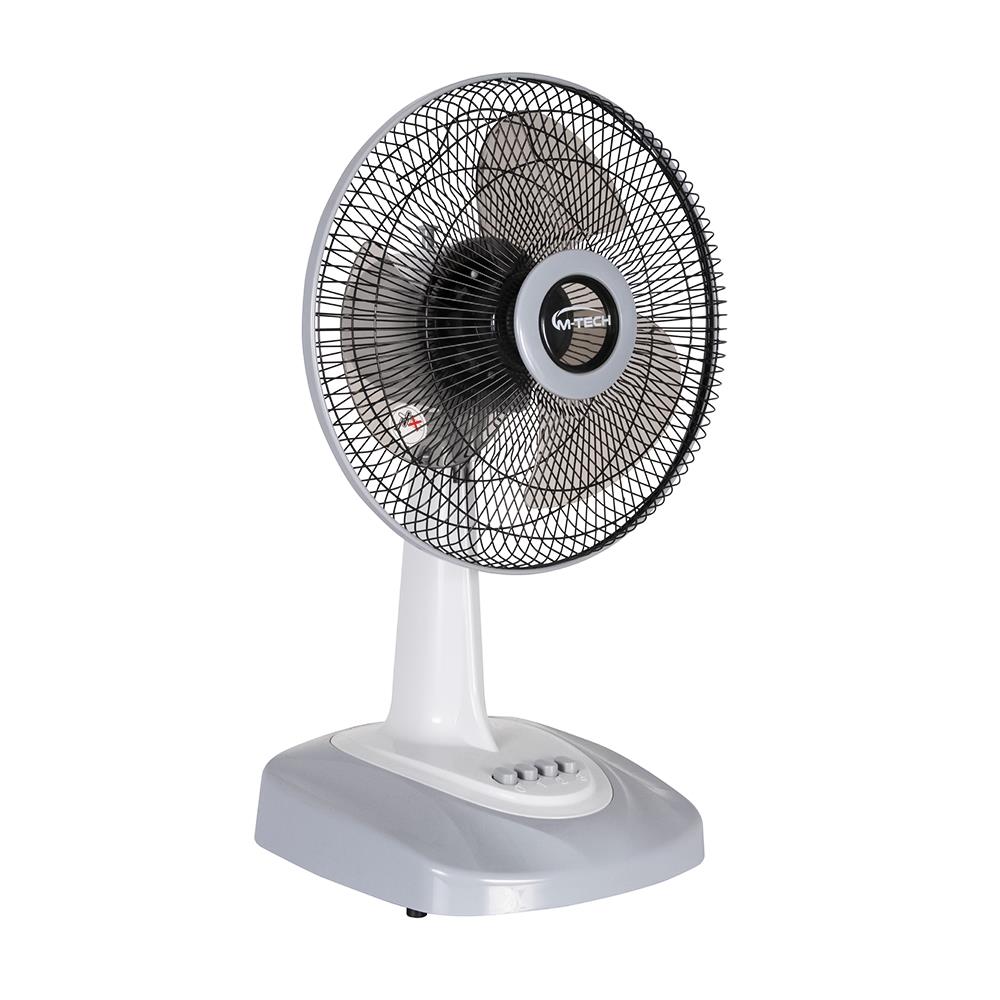 พัดลมตั้งโต๊ะ 12 นิ้ว M-TECH CF-5122 สีเทา