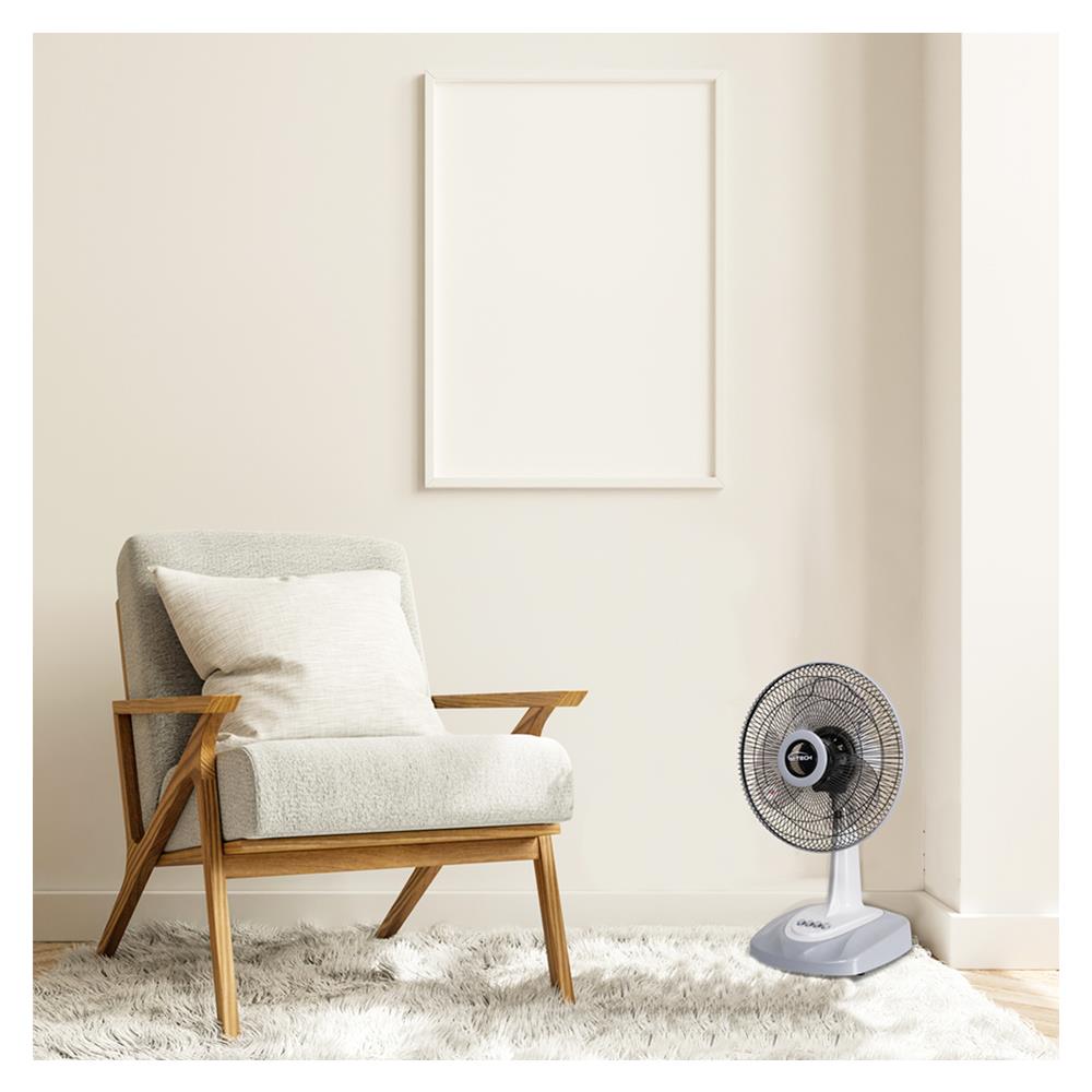 พัดลมตั้งโต๊ะ 12 นิ้ว M-TECH CF-5122 สีเทา