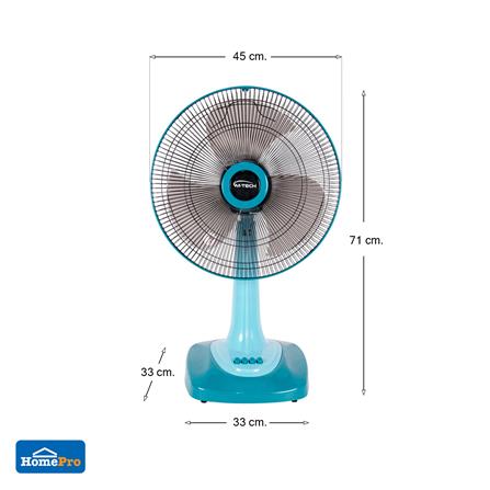 พัดลมตั้งโต๊ะ 16 นิ้ว M-TECH CF-4163 สีฟ้า_5