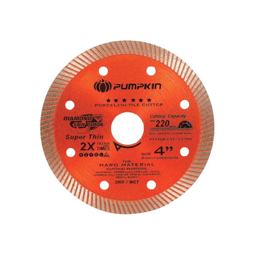 ใบตัดเพชรขอบเทอร์โบ บางพิเศษ PUMPKIN 22304 4 นิ้ว x 0.8 มม.