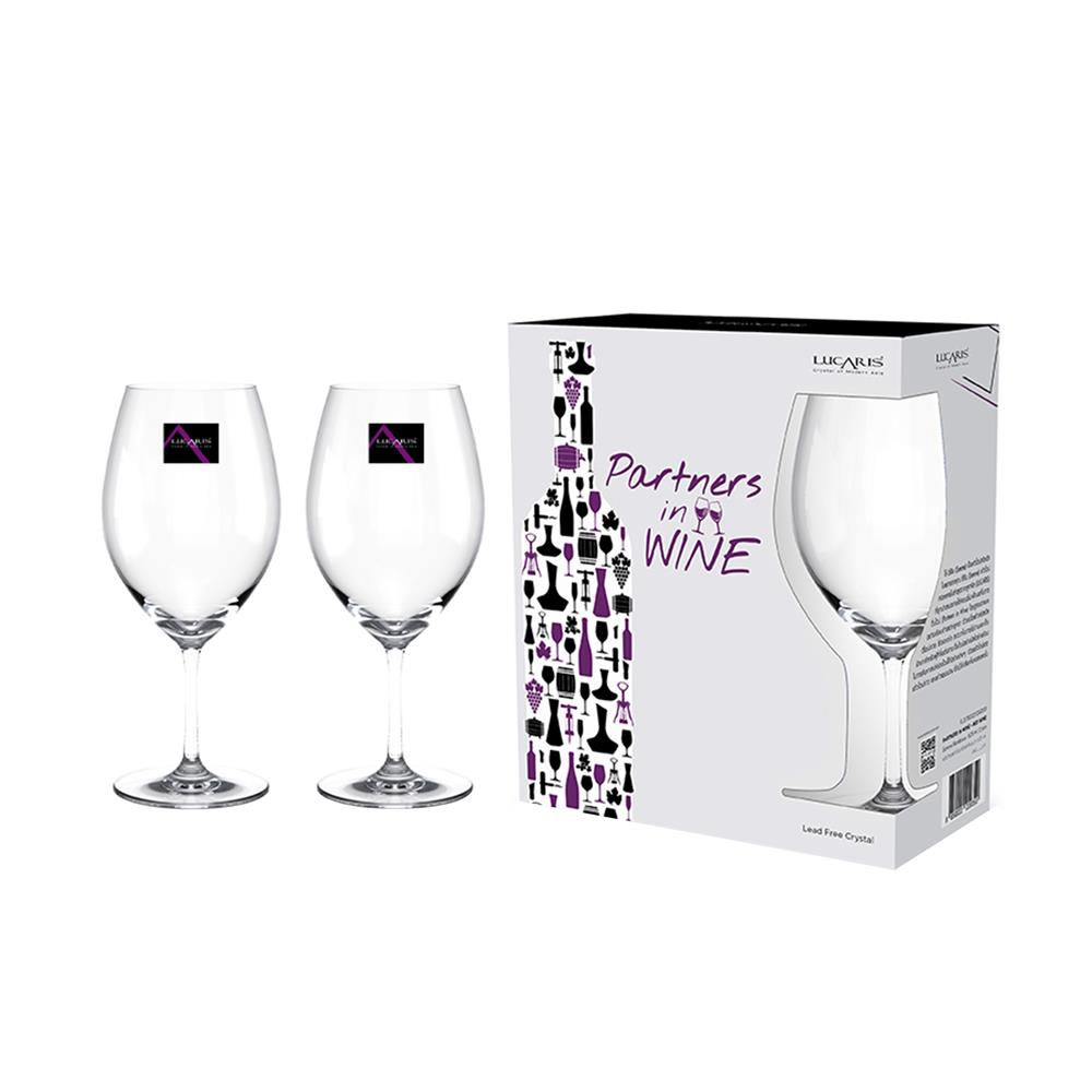แก้วก้านคริสตัล 625 มล. LUCARIS WINE BEGINNER RED WINE (แพ็ก 2 ใบ)