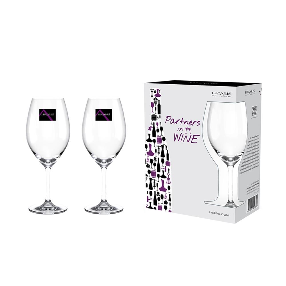 แก้วก้านคริสตัล 375 มล. LUCARIS WINE BEGINNER WHITE WINE (แพ็ก 2 ใบ)