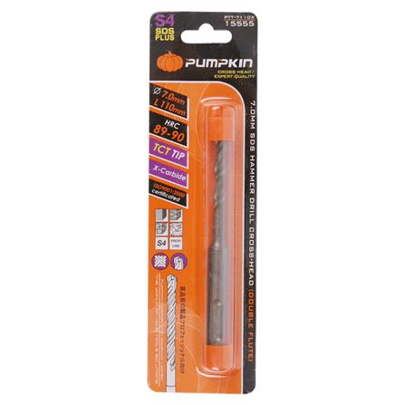 ดอกเจาะคอนกรีต PUMPKIN SDS X-CARBIDE ROTARY DRILL BITS 7x110 มม._2