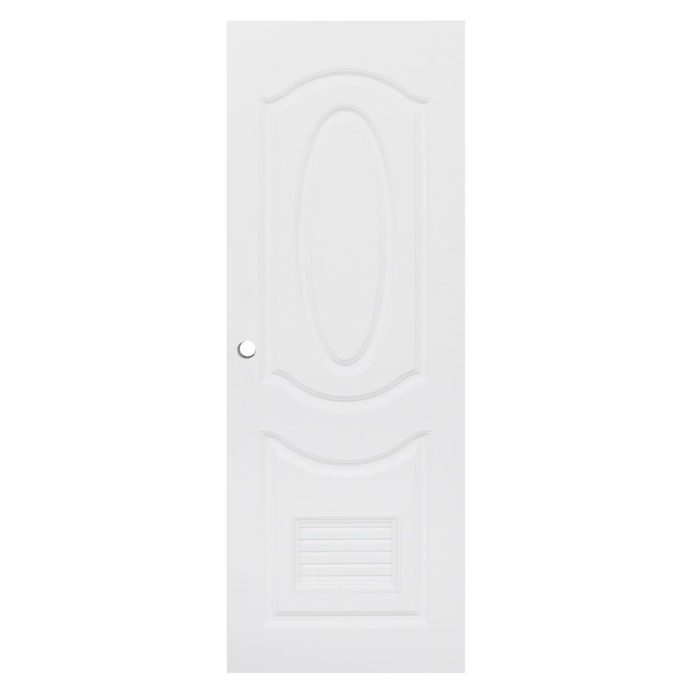 ประตูห้องน้ำ UPVC MODERNWOOD REVO MLIR002 70X200 ซม. สีขาว เจาะลูกบิด