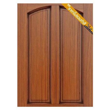 ประตูไม้สยาแดง N999 3 ฟัก ปีกนก 80X200 ซม. สีธรรมชาติ_3