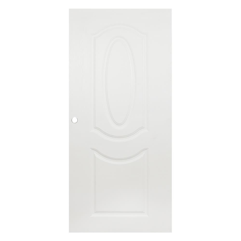 ประตูภายนอก UPVC MODERNWOOD REVO MWR002 90X200 ซม. สีขาว เจาะลูกบิด