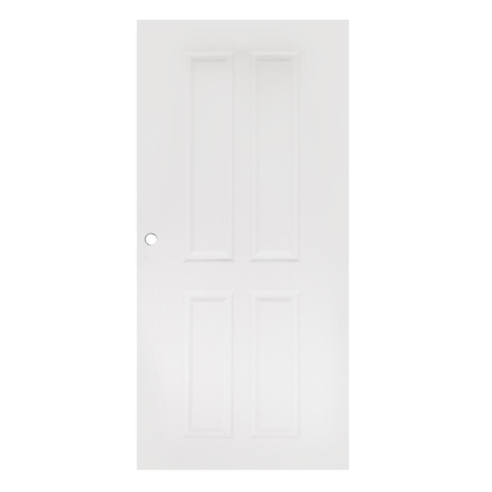 ประตูภายนอก UPVC MODERNWOOD REVO MWR005 90X200 ซม. สีขาว เจาะลูกบิด