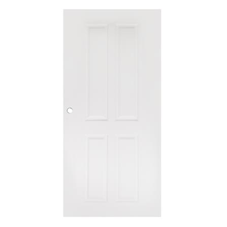 ประตูภายนอก UPVC MODERNWOOD REVO MWR005 90X200 ซม. สีขาว เจาะลูกบิด