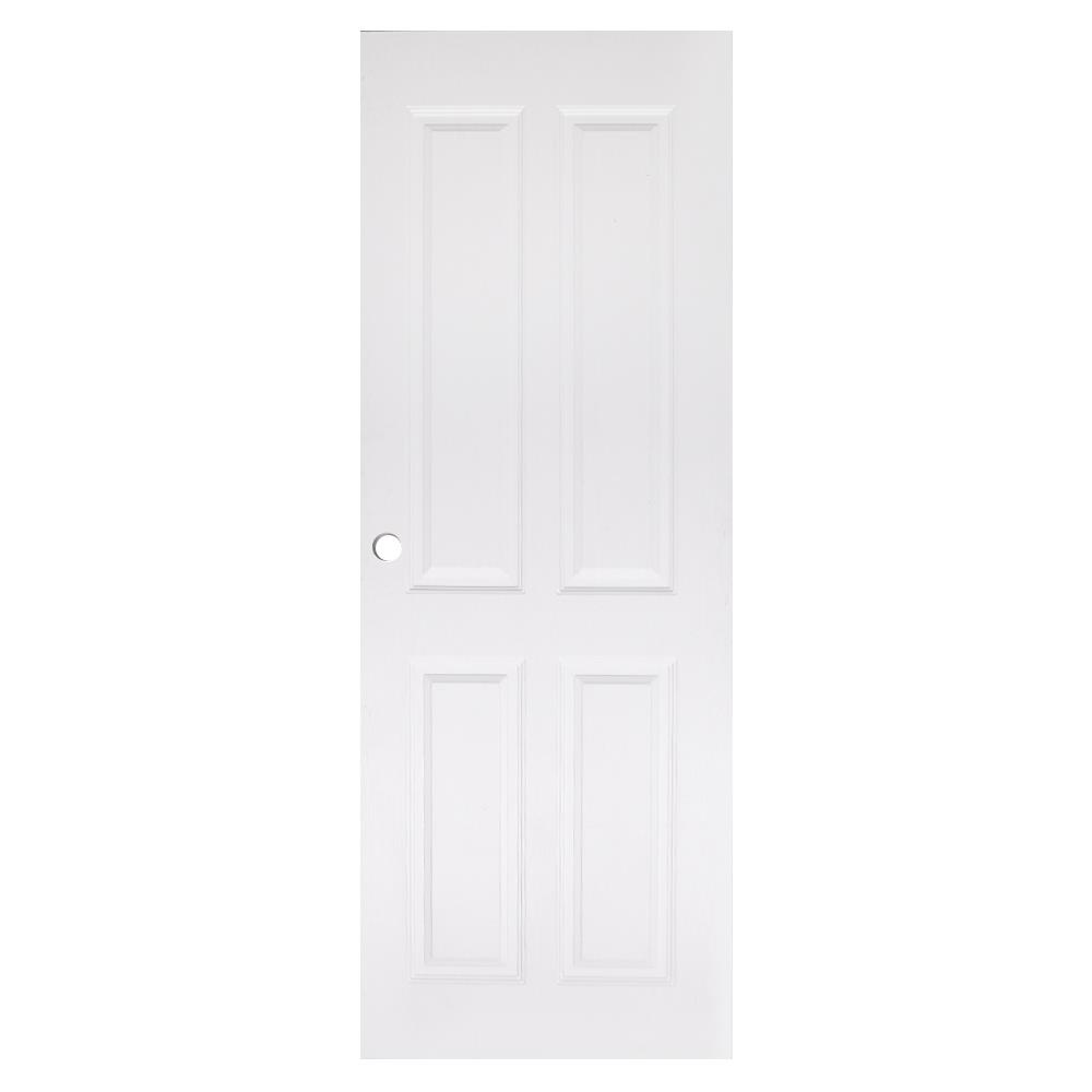 ประตูภายนอก ไวนิล MODERNWOOD REVO MWR005 70X200 ซม. สีขาว เจาะลูกบิด