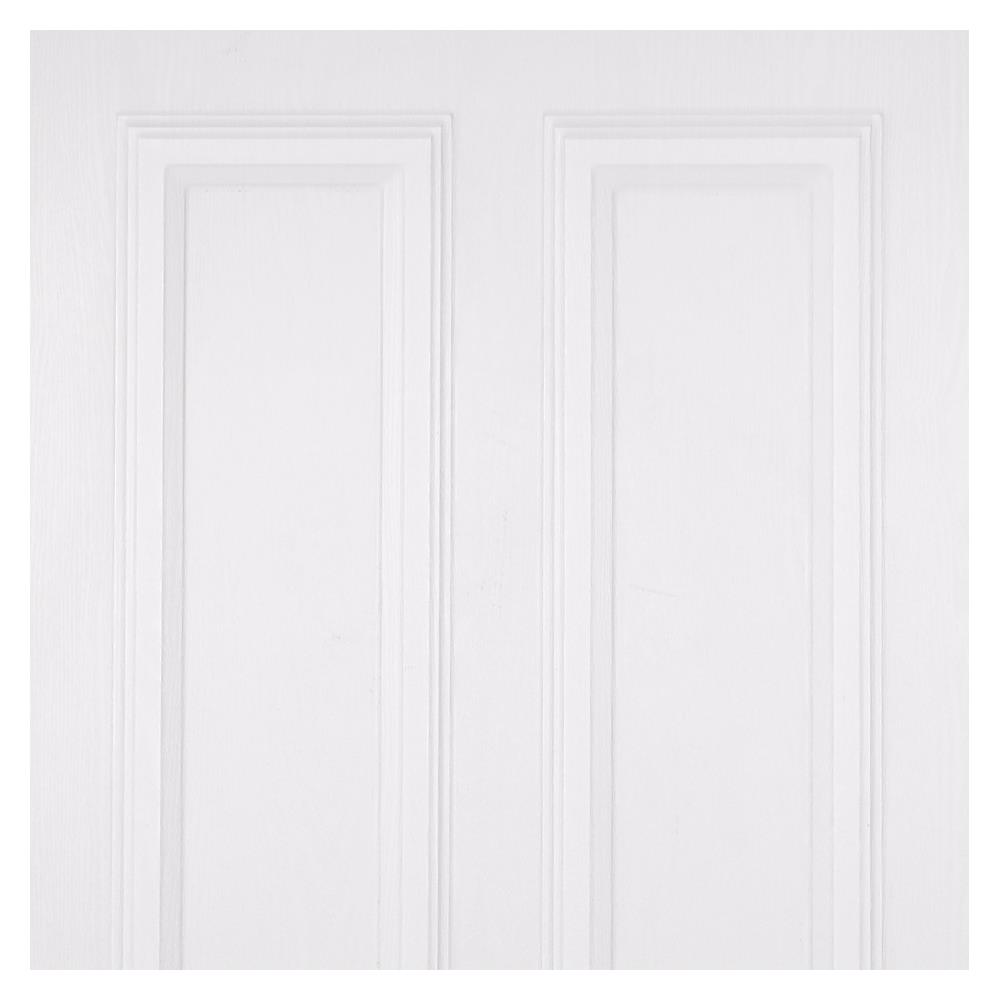 ประตูภายนอก ไวนิล MODERNWOOD REVO MWR005 70X200 ซม. สีขาว เจาะลูกบิด