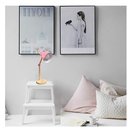 ไฟอ่านหนังสือ HATASHI HL-12PK สีชมพู/ลายไม้_3