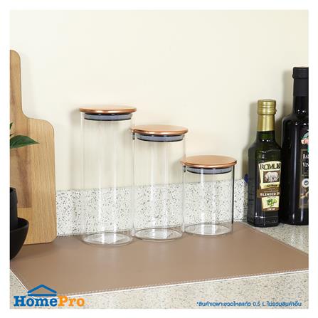 ขวดโหลแก้วฝาดึง KECH SS SLIM S 0.5 ลิตร สีใส_3