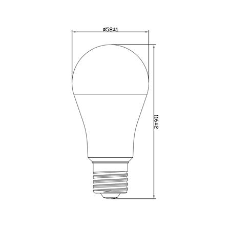 หลอด LED SHINING A60 12 วัตต์ DAYLIGHT E27 แพ็ก 4 ชิ้น_8