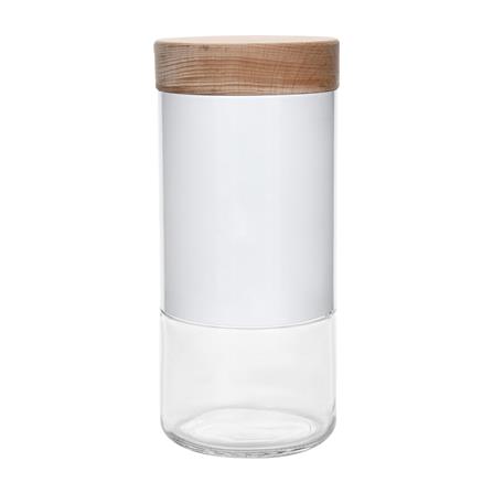 ขวดโหลแก้วฝาเกลียว KECH BEECH L 1.2 ลิตร สีขาว_0