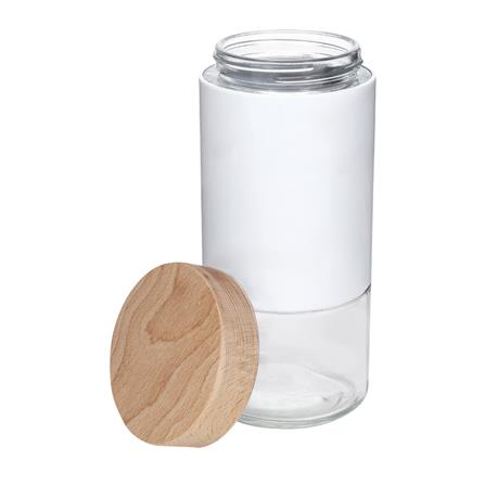 ขวดโหลแก้วฝาเกลียว KECH BEECH L 1.2 ลิตร สีขาว_1