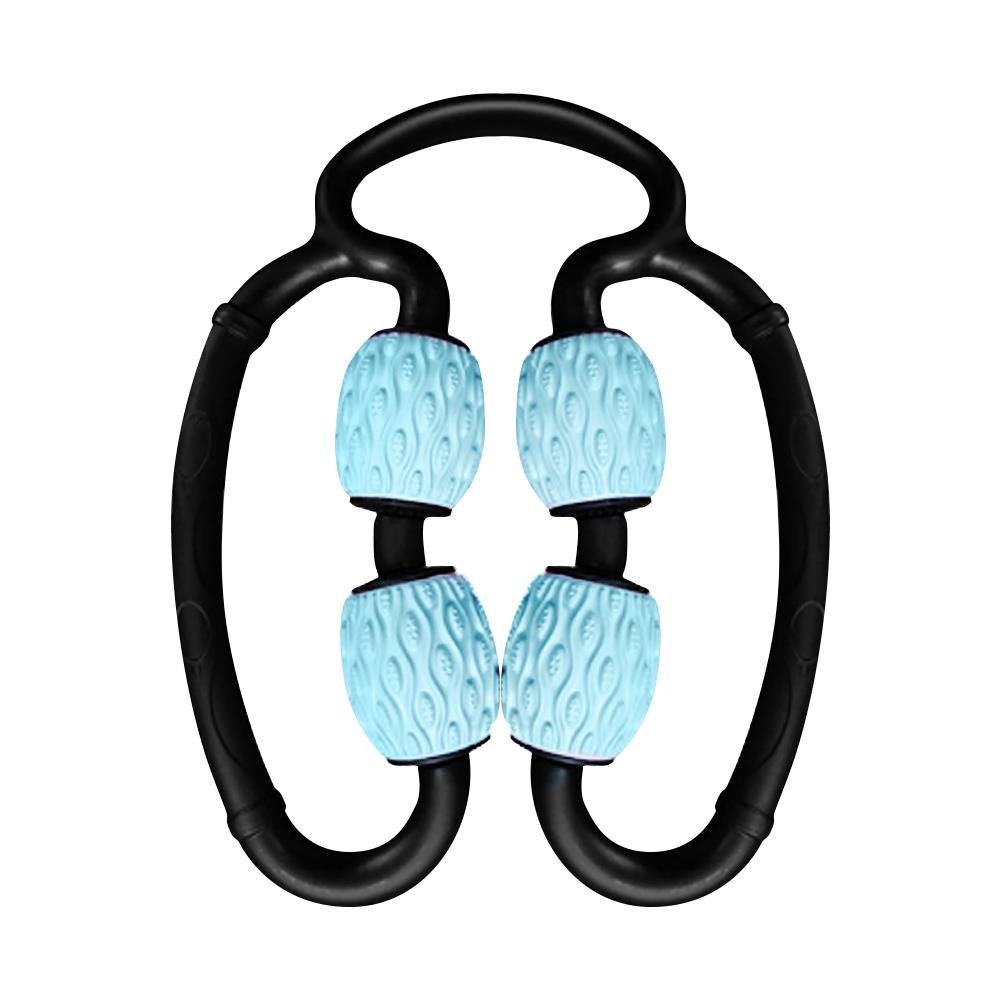 อุปกรณ์นวดกล้ามเนื้อแบบลูกกลิ้ง FIGO สีดำ/ฟ้า