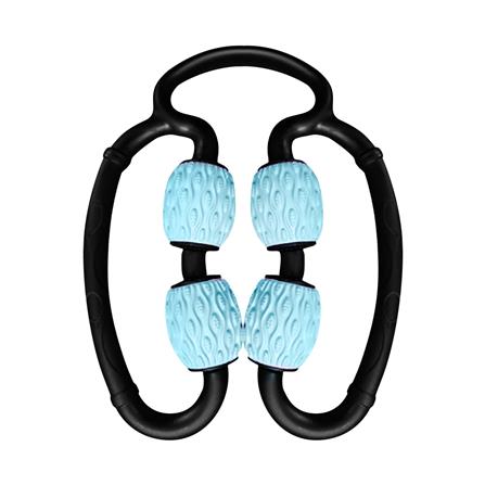 อุปกรณ์นวดกล้ามเนื้อแบบลูกกลิ้ง FIGO สีดำ/ฟ้า