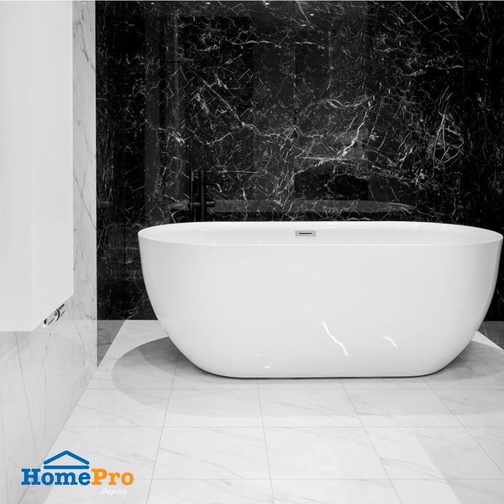 กระเบื้องพื้น 16x16 นิ้ว COTTO มาลาวี มาร์เบิ้ล ขาว PM 0.96M2