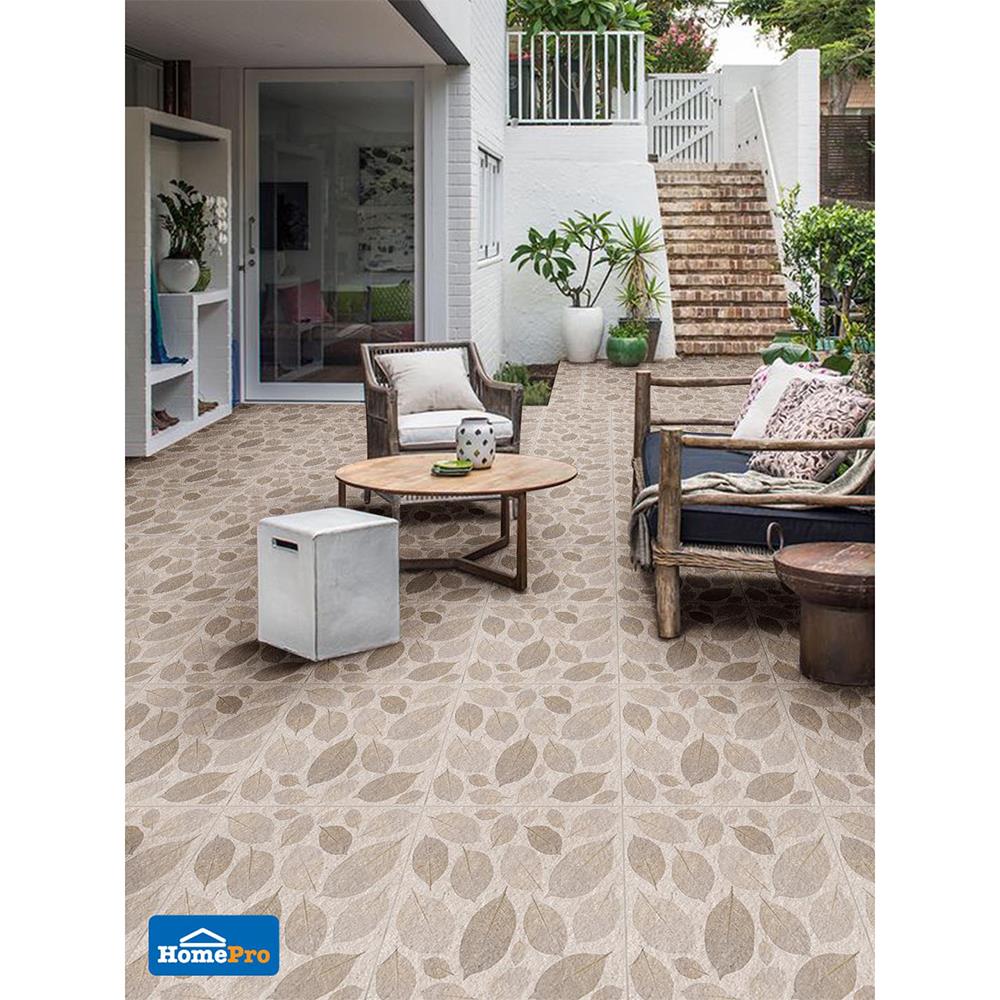 กระเบื้องพื้น 16x16 นิ้ว TARA ออทัมน์ ลีฟ น้ำตาล PM 0.96 ตร.ม.