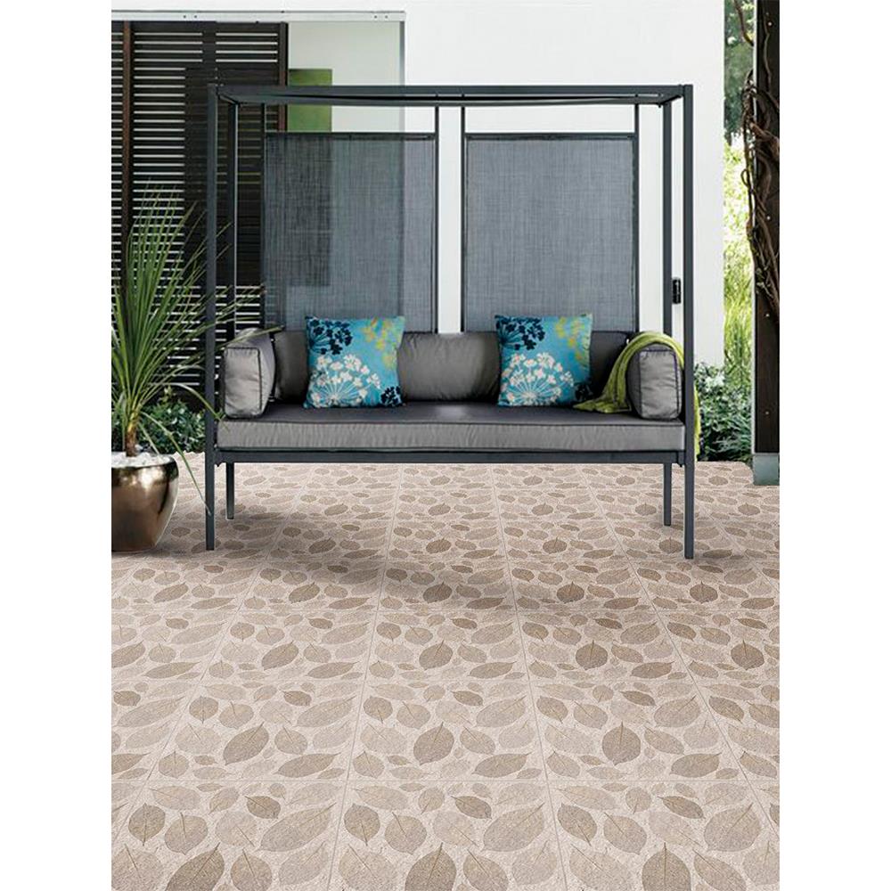 กระเบื้องพื้น 16x16 นิ้ว TARA ออทัมน์ ลีฟ น้ำตาล PM 0.96 ตร.ม.