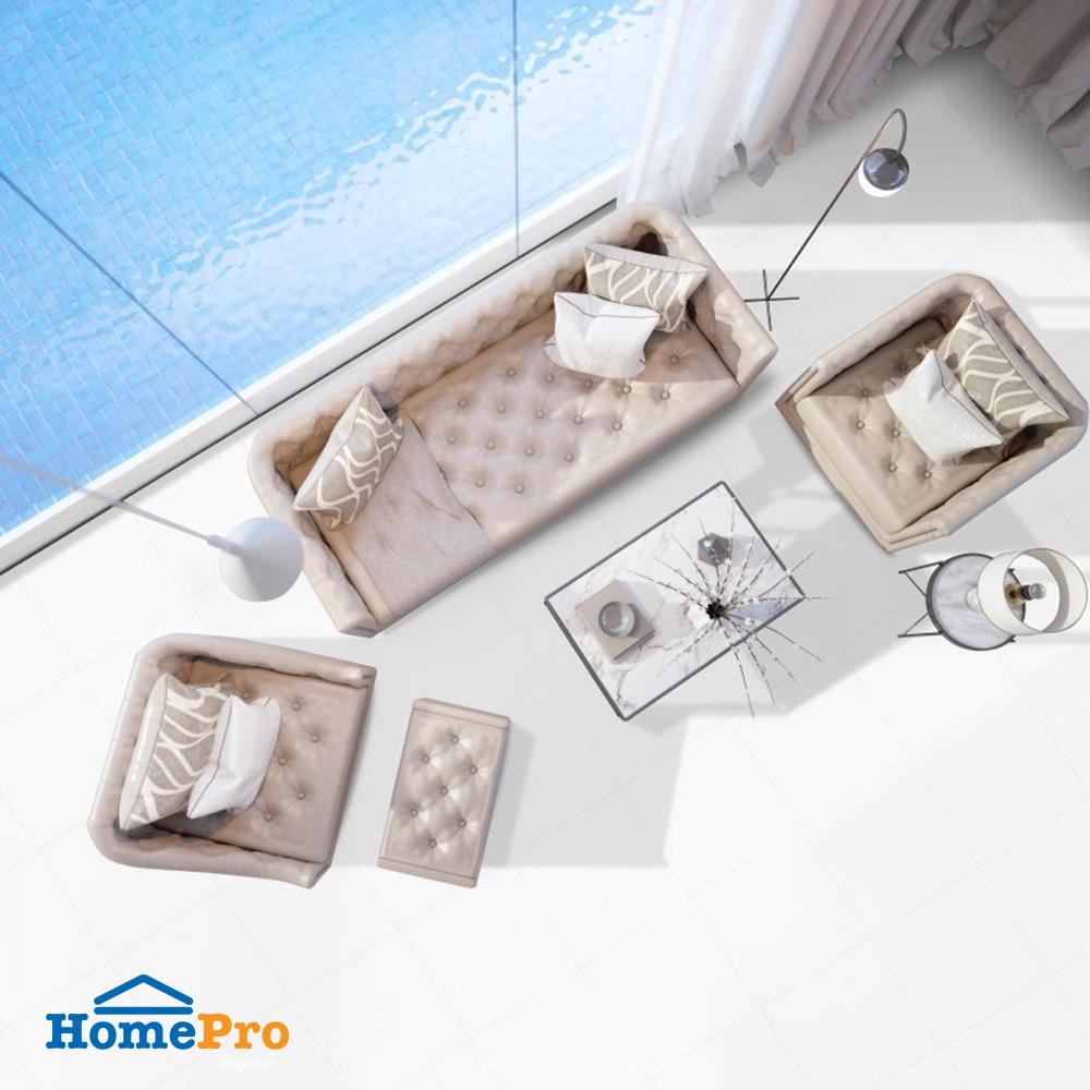 กระเบื้องพื้น 16x16 นิ้ว TARA ทูซ่า ขาว PM 0.96M2