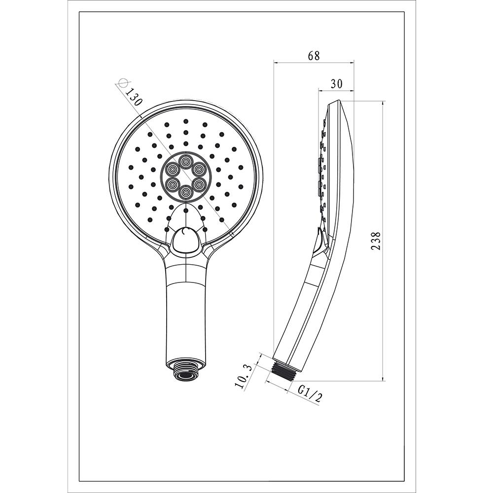 ฝักบัวสายอ่อน 3 ระดับ MOYA K2100229