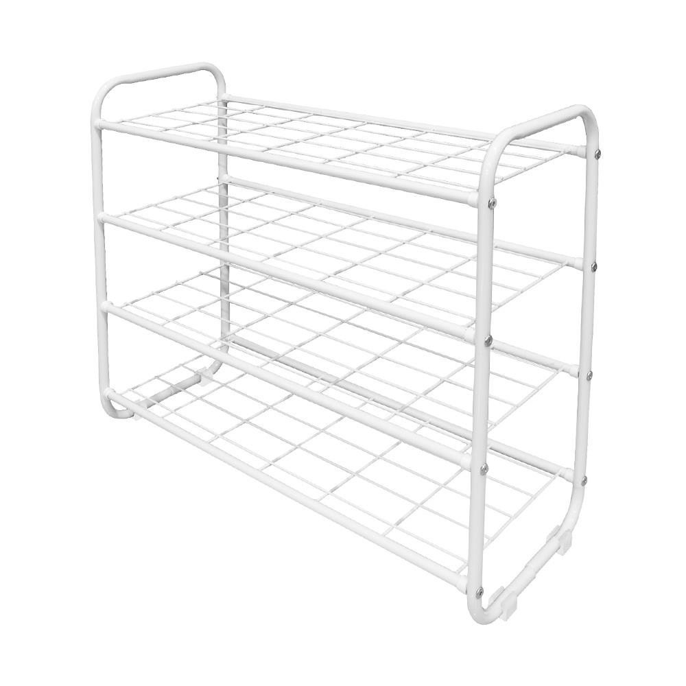 ชั้นวางรองเท้า 4 ชั้น STACKO KEEP 70x27x58 ซม. สีขาว