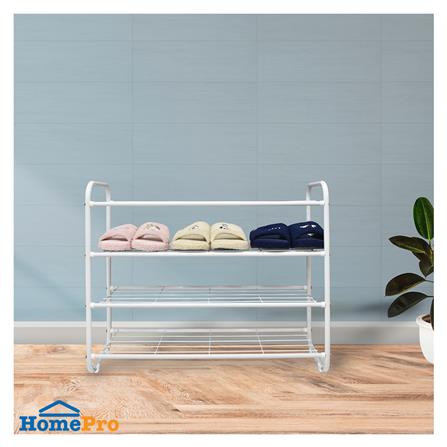 ชั้นวางรองเท้า 4 ชั้น STACKO KEEP 70x27x58 ซม. สีขาว_4