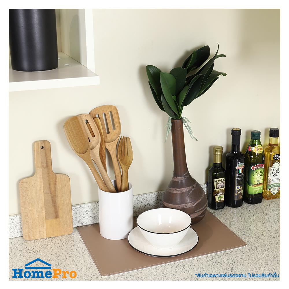 แผ่นรองจาน PVC KECH SANDWICH สีเทา/เบจ