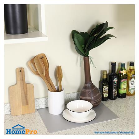 แผ่นรองจาน PVC KECH SANDWICH สีเทา/เบจ_5