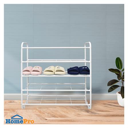 ชั้นวางรองเท้า 5 ชั้น STACKO KEEP 70x27x72 ซม. สีขาว_4