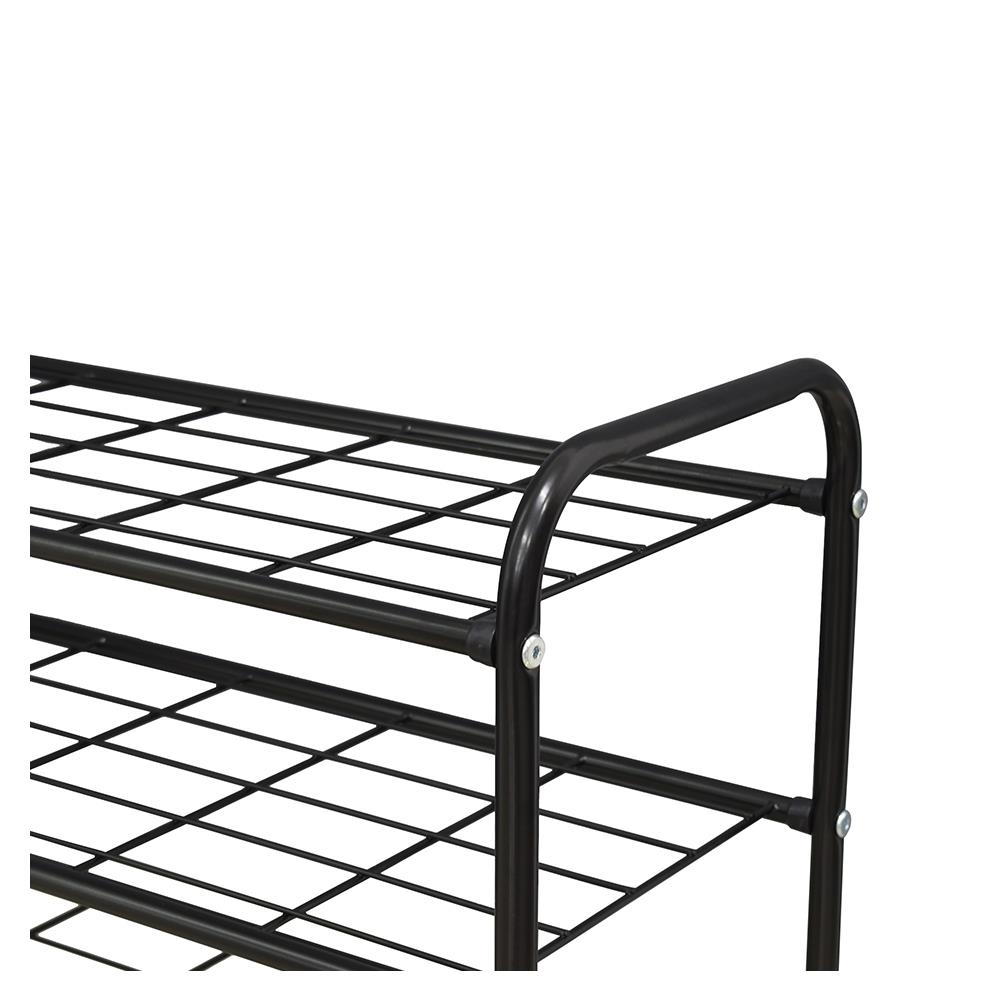 ชั้นวางรองเท้า 4 ชั้น STACKO KEEP 70x27x58 ซม. สีดำ