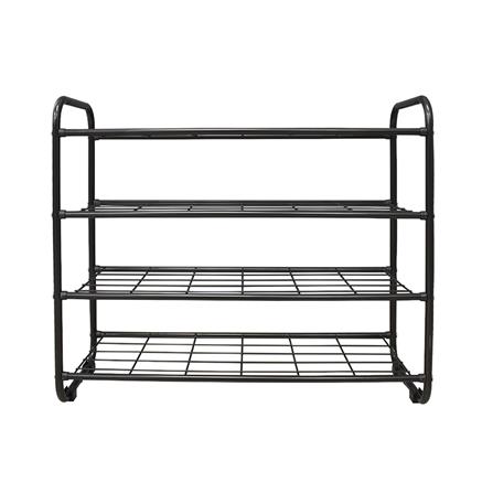 ชั้นวางรองเท้า 4 ชั้น STACKO KEEP 70x27x58 ซม. สีดำ_1