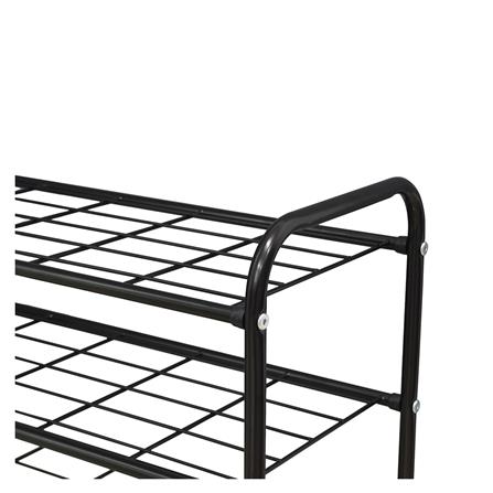 ชั้นวางรองเท้า 4 ชั้น STACKO KEEP 70x27x58 ซม. สีดำ_2