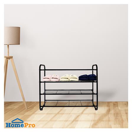 ชั้นวางรองเท้า 4 ชั้น STACKO KEEP 70x27x58 ซม. สีดำ_3