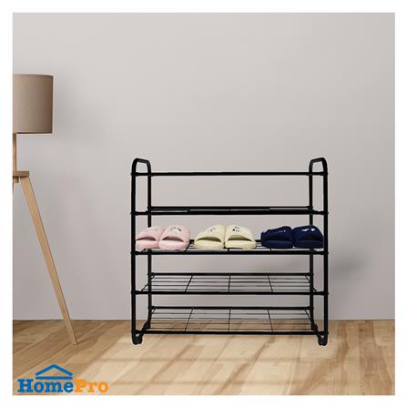 ชั้นวางรองเท้า 5 ชั้น STACKO KEEP 70x27x72 ซม. สีดำ_3