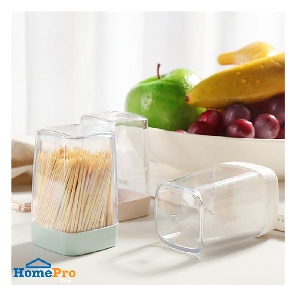 กล่องใส่ไม้จิ้มฟันฝาดึง KECH SQUARE สีเขียว