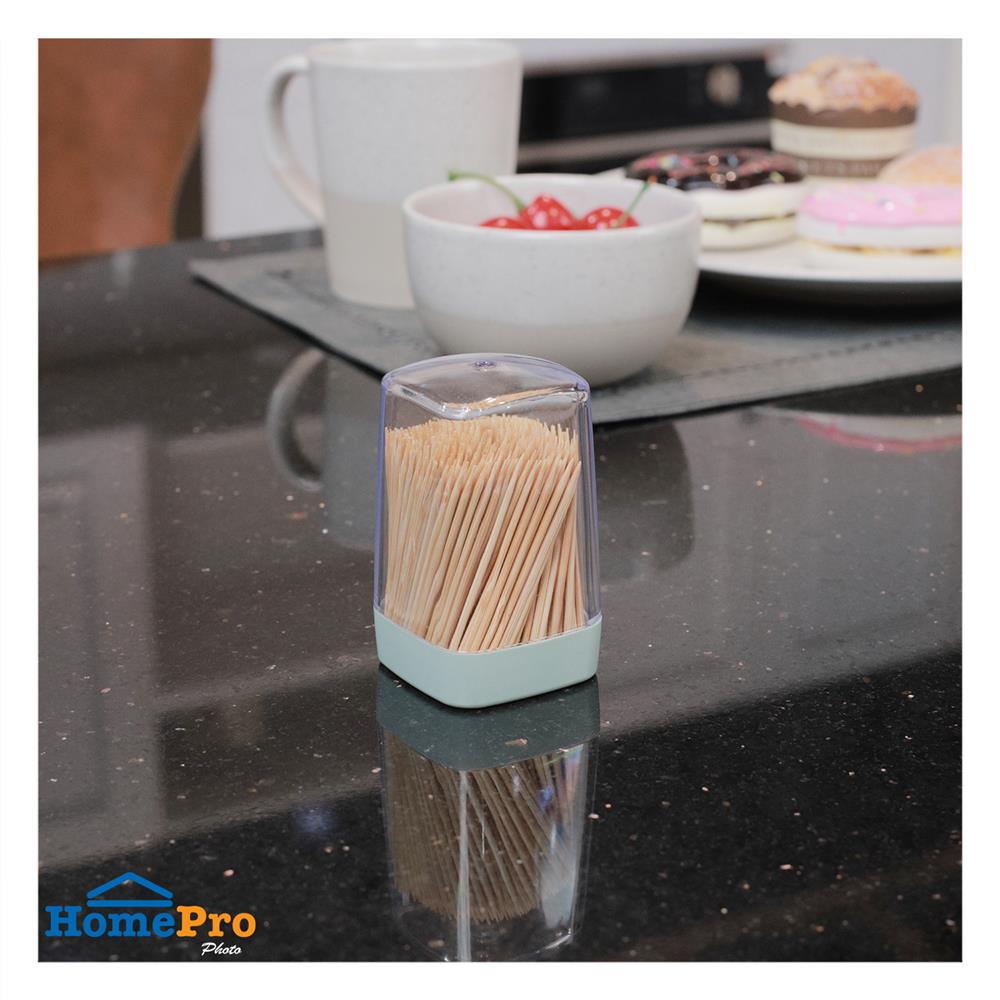 กล่องใส่ไม้จิ้มฟันฝาดึง KECH SQUARE สีเขียว