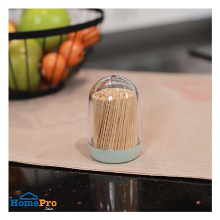 กล่องใส่ไม้จิ้มฟันฝาดึง KECH ROUND สีเขียว_3