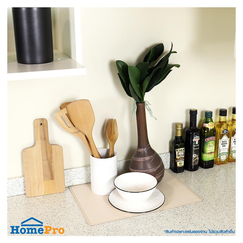 แผ่นรองจาน PVC KECH SANDWICH สีน้ำตาล/ครีม