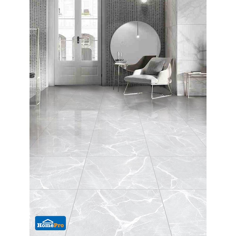 กระเบื้องพื้น 60x60 ซม. COTTO โลรองต์ ขาว PM 1.44M2