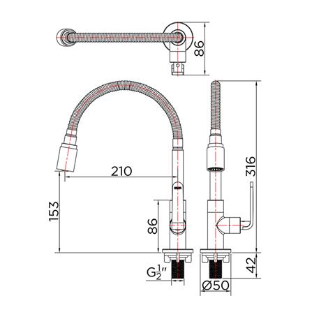 ก๊อกซิงค์ KARAT FAUCET KF-66-519-50 สีโครม_1