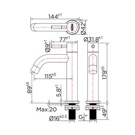 ก๊อกอ่างล้างหน้า KARAT FAUCET KF-79-100B-63 สเตนเลส_2