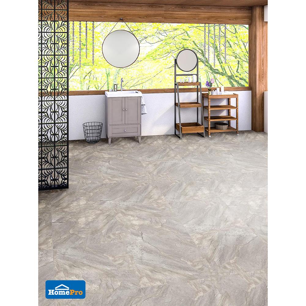 กระเบื้องพื้นพอร์ซเลน  16x16 นิ้ว COTTO อัลวาเรส กริจิโอ เทา ExC 0.96M2